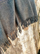 Wolldecke - Alpakadecke - Plaid - 200 x 150 cm - grün - Leibersperger Lammfell