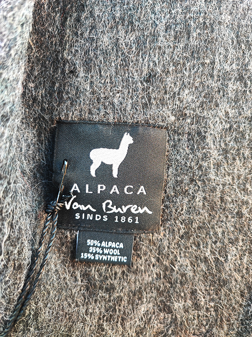 Wolldecke - Alpakadecke - Plaid - 200 x 150 cm - dunkelgrau - Leibersperger Lammfell