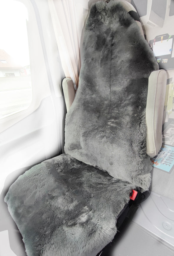 Autositz-Auflage - Wohnmobil - Hochlehner - Naturform - kurzwollig - Leibersperger Lammfell