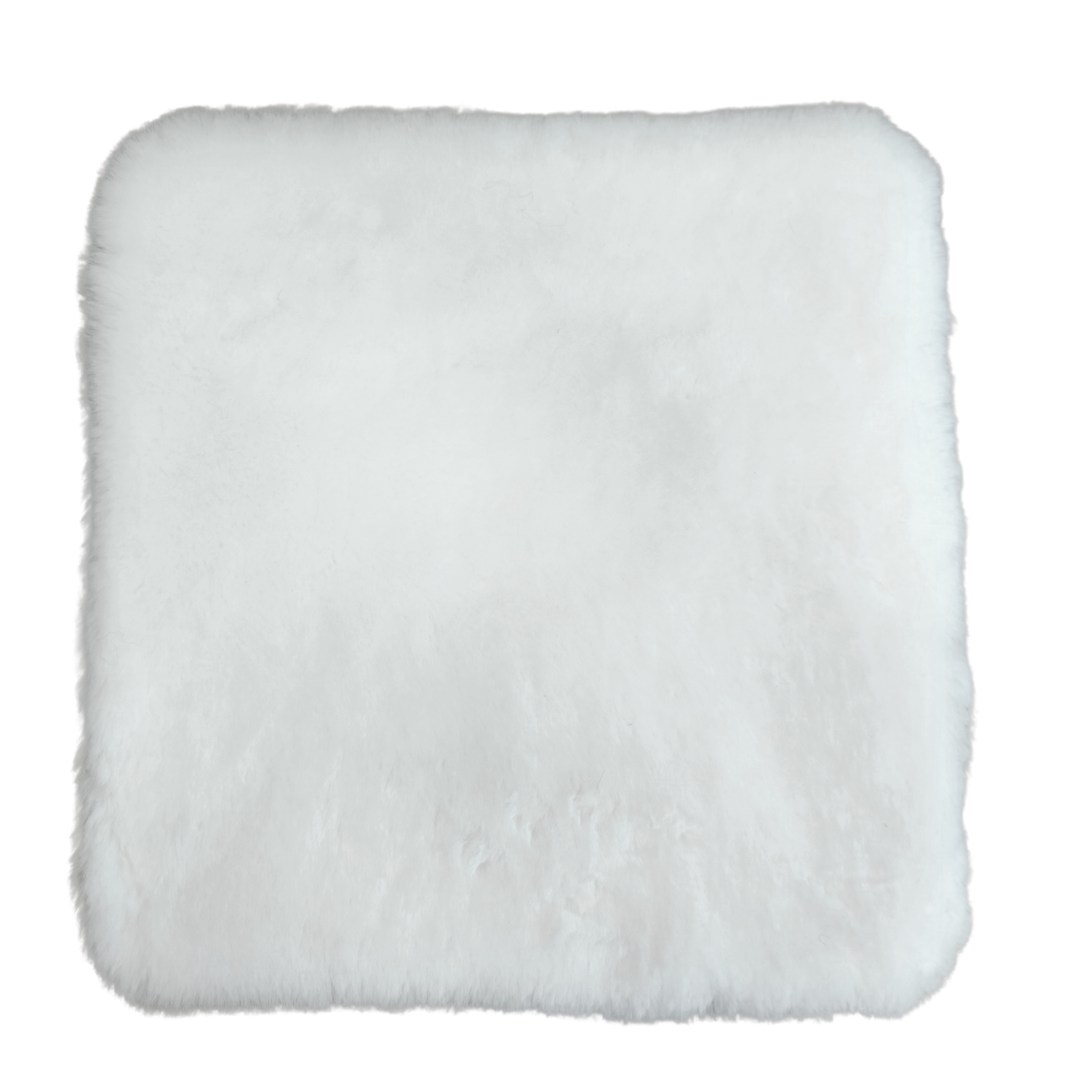 Lammfell - kurzwollig - Sitzkissen - quadratisch - 40 cm - weiß - Leibersperger Lammfell