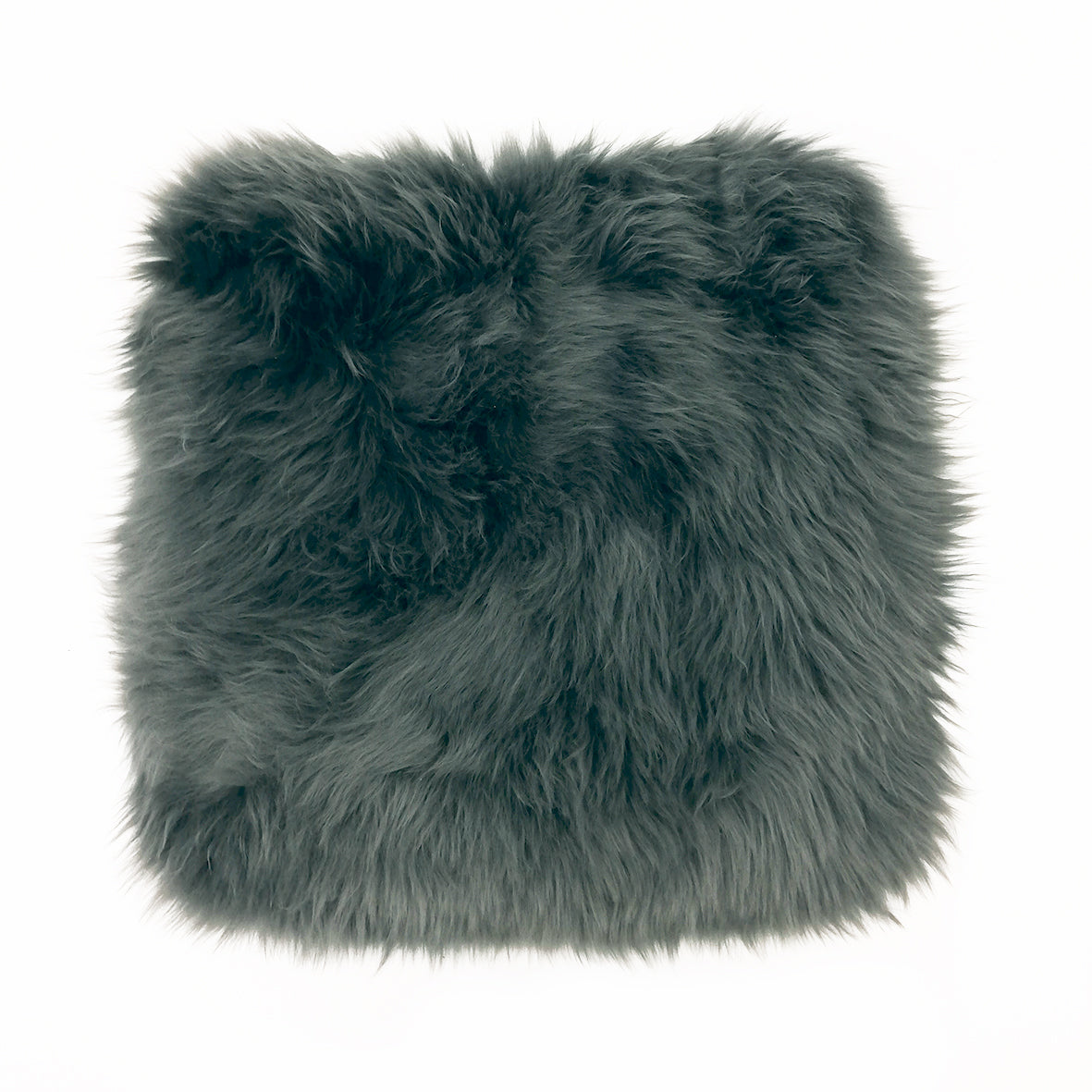 Lammfell-Kissen - Autositz-Kissen - Stuhlkissen - 40 cm - anthrazit - Leibersperger Lammfell Shop