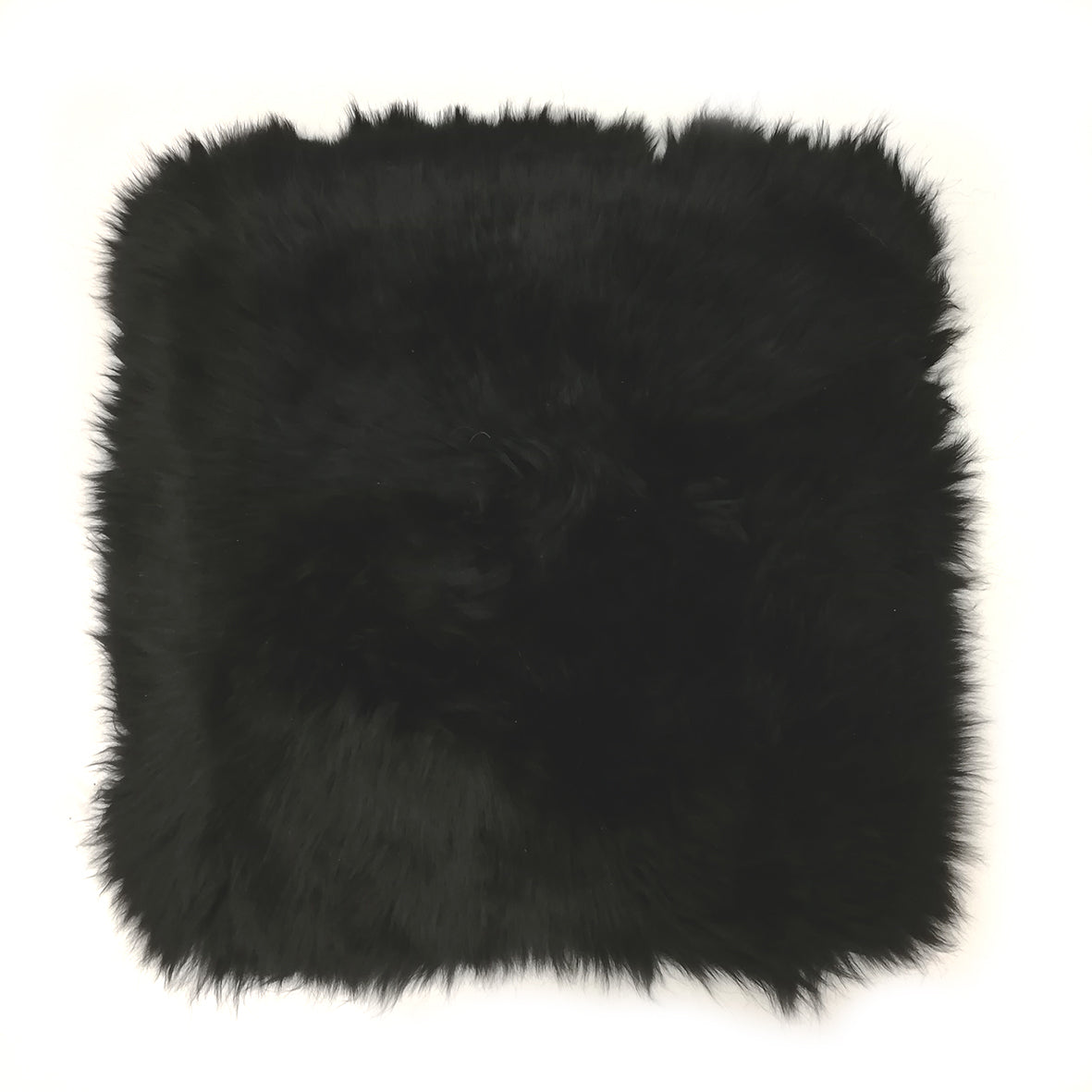 Lammfell-Kissen - Autositz-Kissen - Stuhlkissen - 40 cm - schwarz - Leibersperger Lammfell Shop