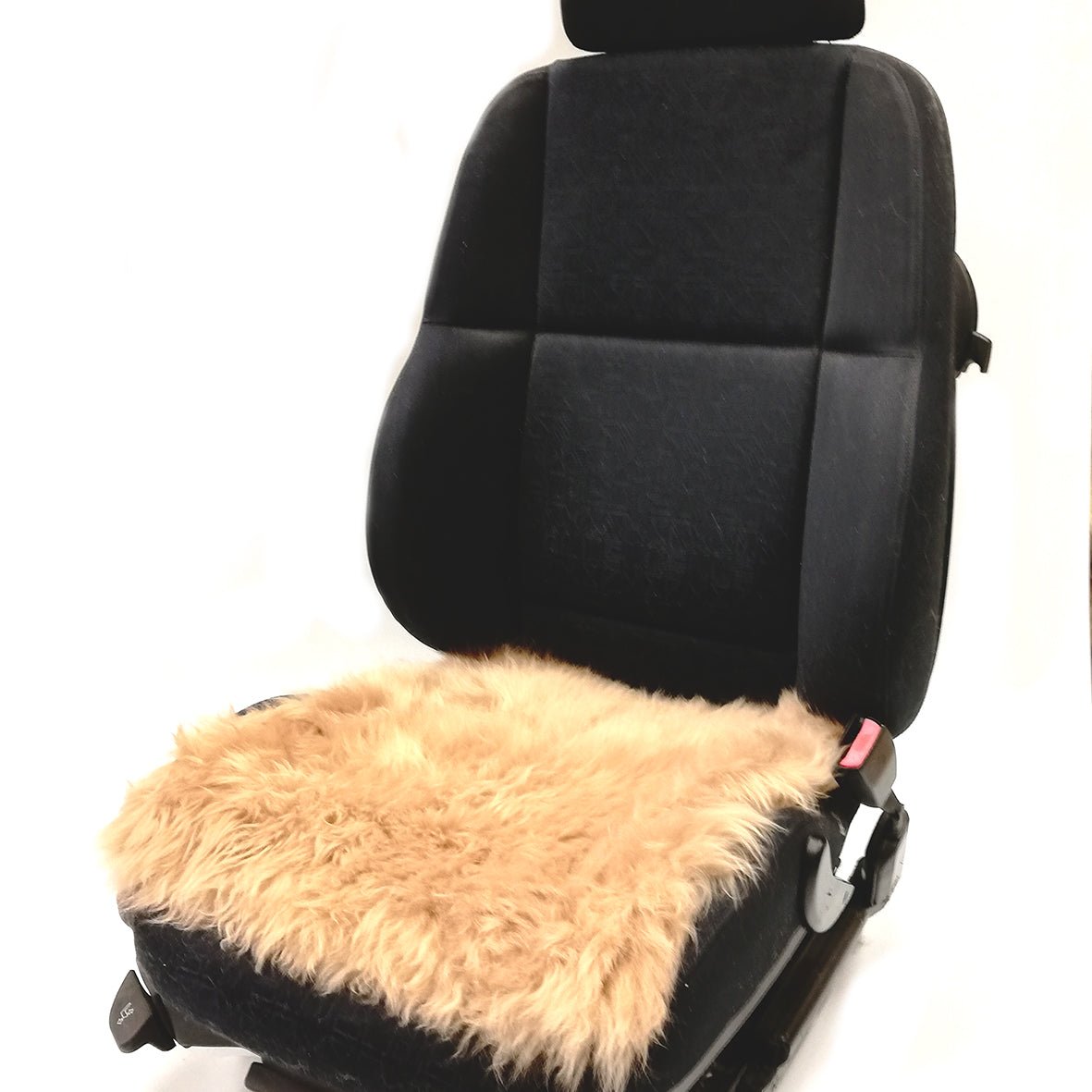 Lammfell-Kissen - Autositz-Kissen - Stuhlkissen - langwollig - 40 cm - Leibersperger Lammfell