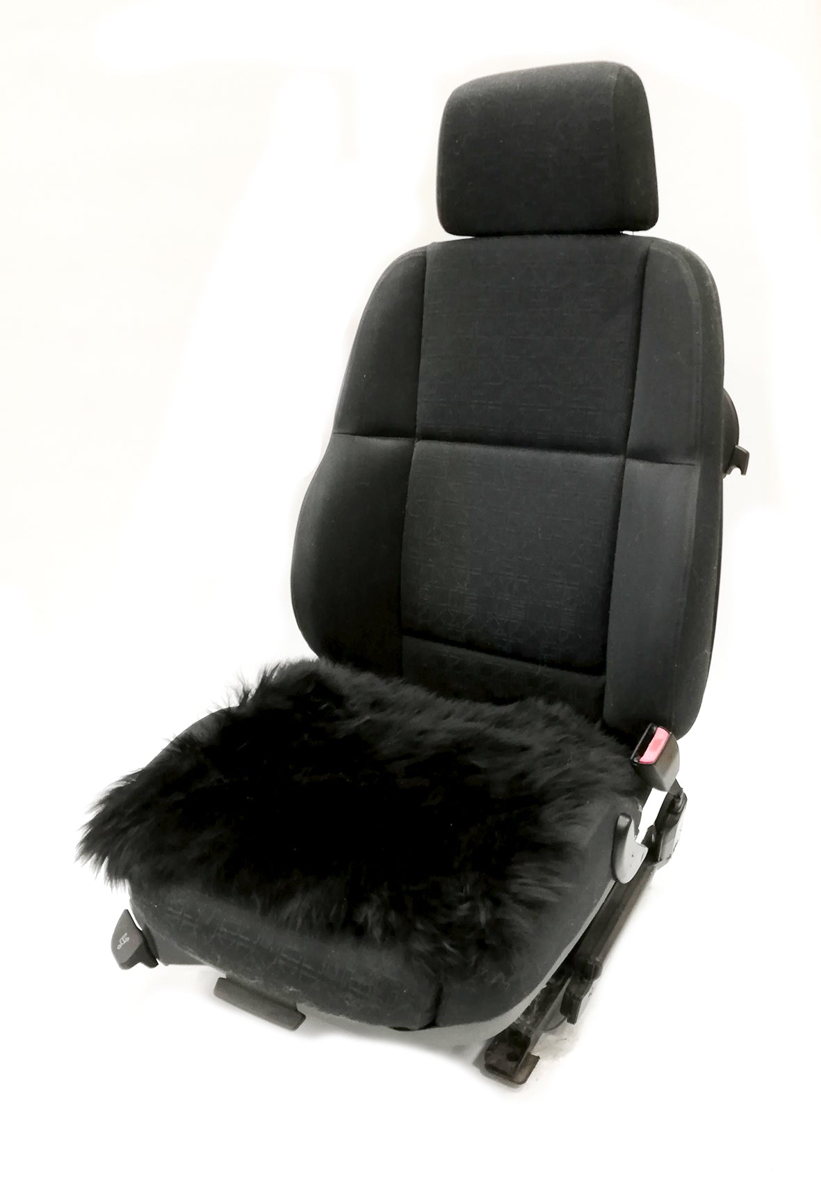Lammfell-Kissen - Autositz-Kissen - Stuhlkissen - 40 cm - schwarz - Leibersperger Lammfell Shop