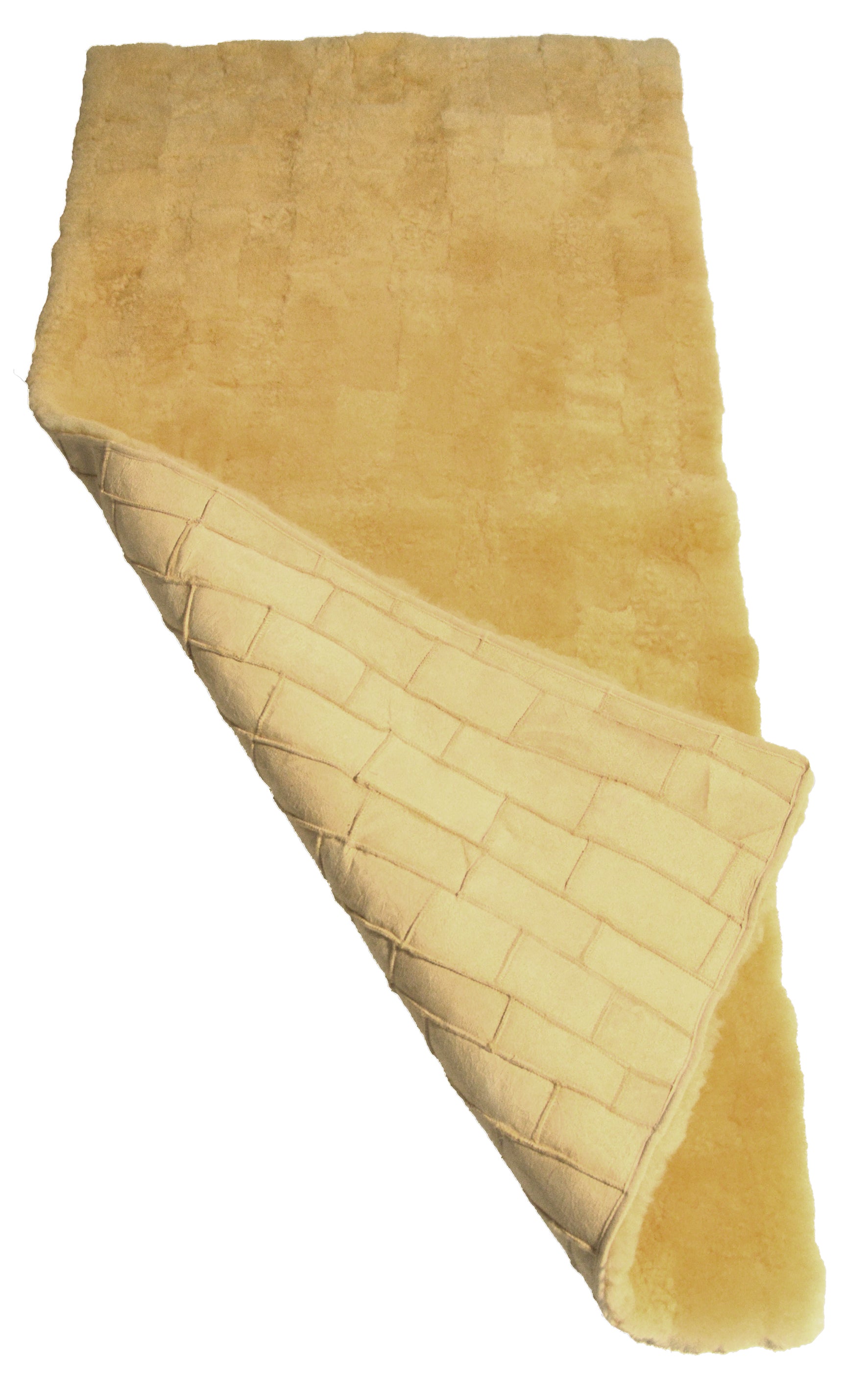 Bett-Auflage - Lammfell - Patchwork - 150 x 70 cm - Leibersperger Lammfell Shop