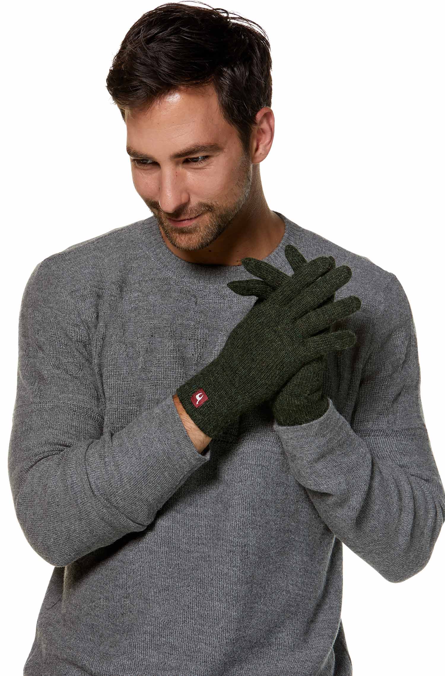 Alpaka Fingerhandschuhe unisex - Leibersperger Lammfell