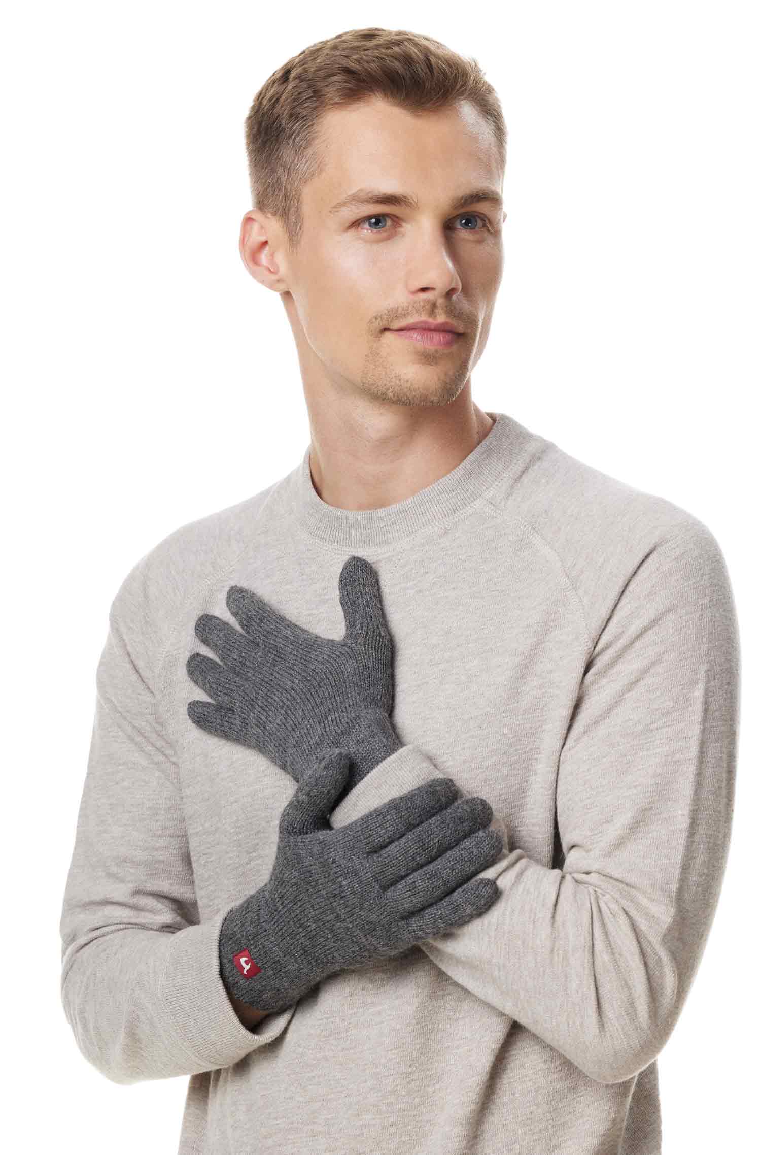 Alpaka Fingerhandschuhe unisex - Leibersperger Lammfell