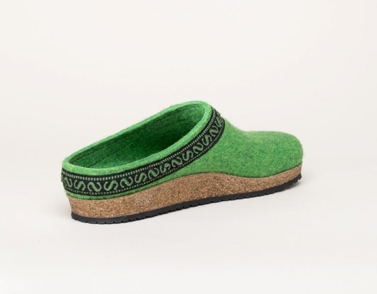 Filzschuhe - Clogs - Hausschuhe - Grün - Leibersperger Lammfell