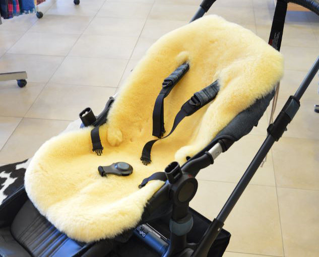Lammfell - Auflage - Babyfell - Kinderwagen - Autositz - 80 x 40 cm - Leibersperger Lammfell Shop