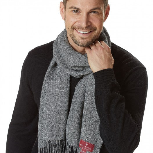 Baby Alpaka Webschal MELIERT 30 x 180 cm unisex - Leibersperger Lammfell Shop