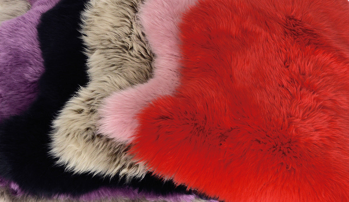 Deko - Lammfell - gefärbt