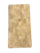 Auflage - Decke -Lammfell - Patchwork - 120 x 60 cm - Beige - Leibersperger Lammfell