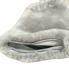 Bezug für Bettflasche / Wärmflasche / Grau - Leibersperger Lammfell
