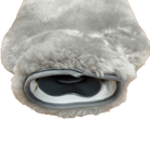 Bezug für Bettflasche / Wärmflasche / Grau - Leibersperger Lammfell