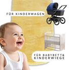 Lammfell-Auflage - Kinderwagen - Patchwork - 73 x 33 cm - Leibersperger Lammfell