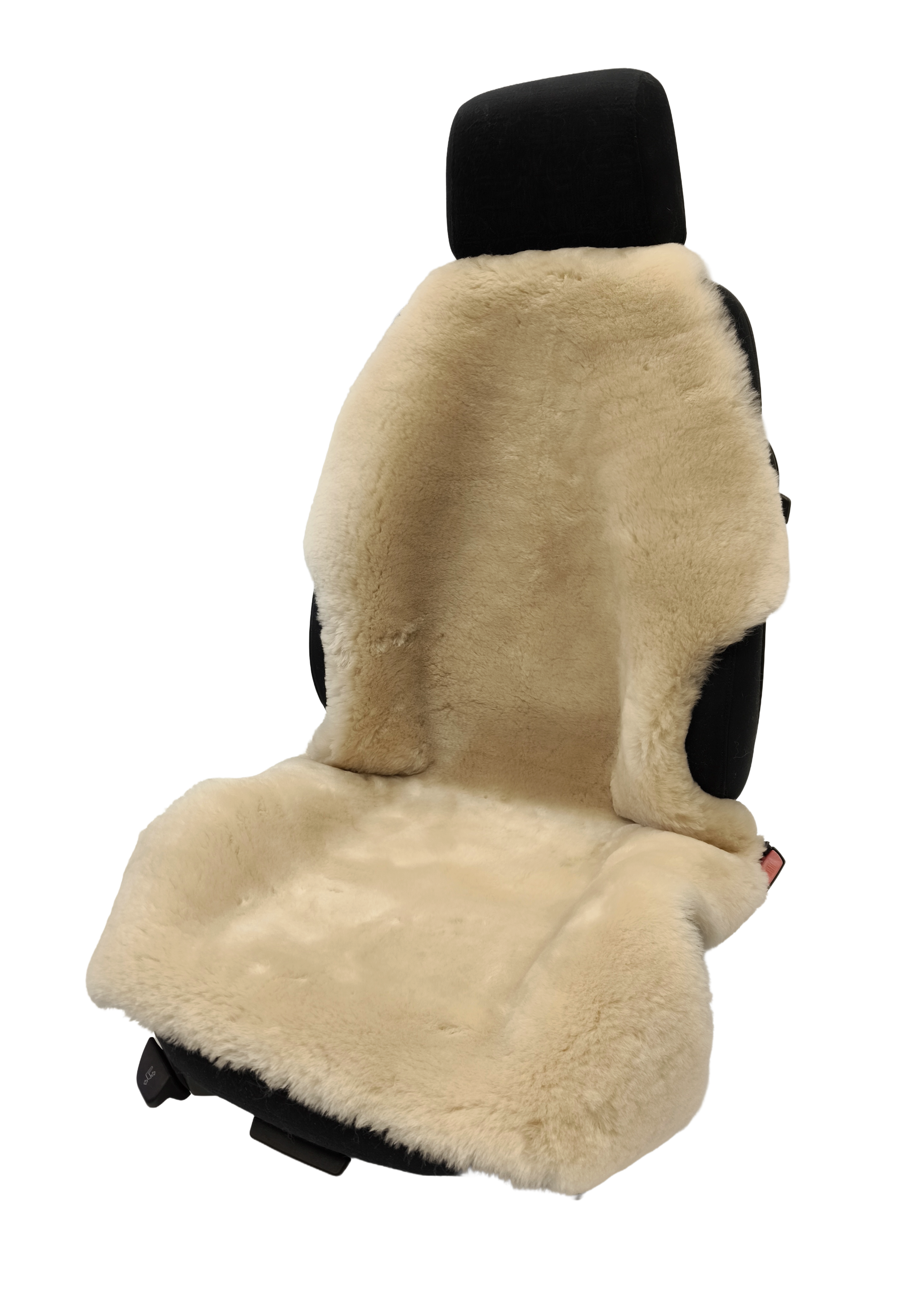 Lammfell - Autositz-Auflage - Autofell - Naturform - kurzwollig - Leibersperger Lammfell