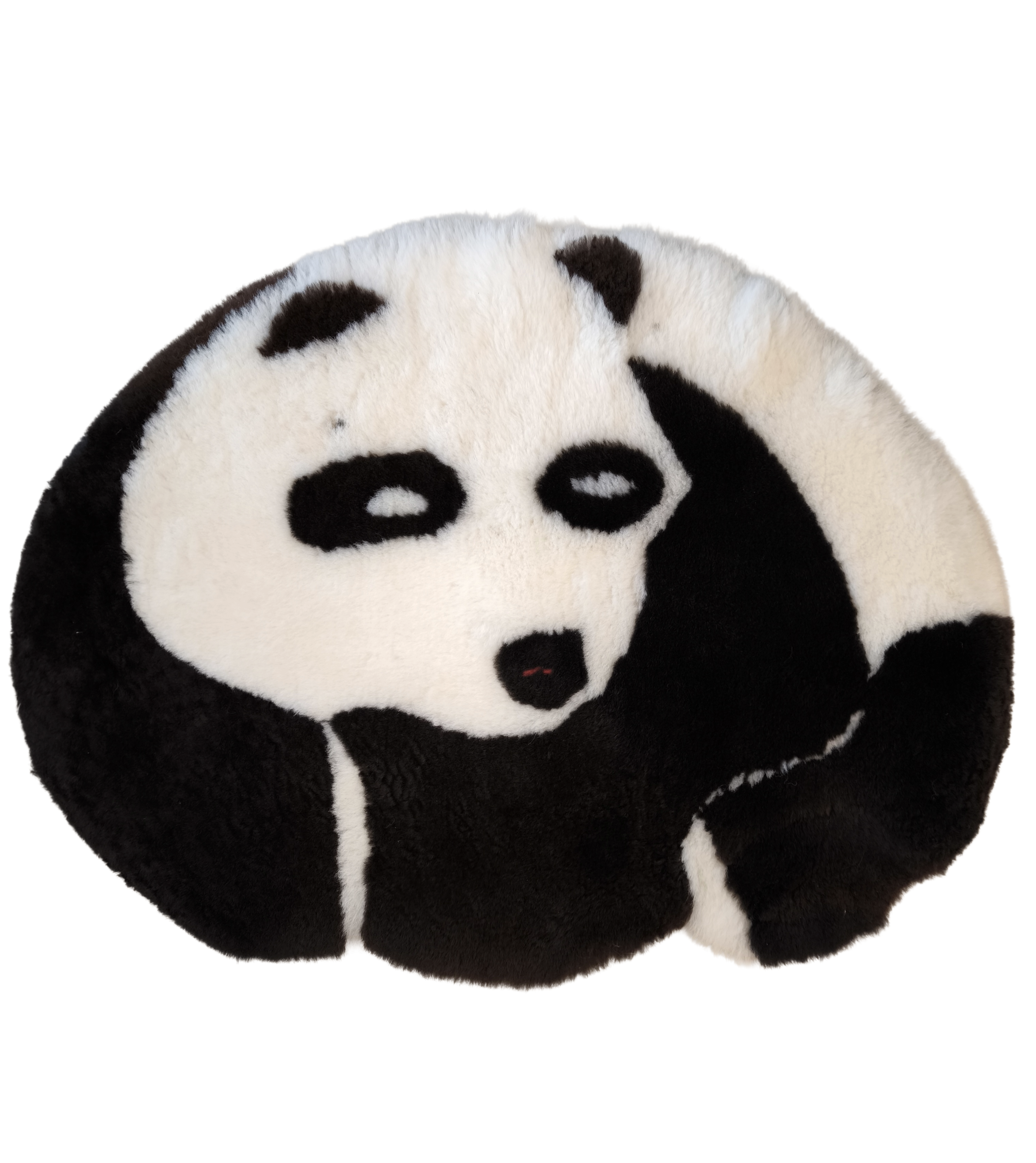 Teppich - Spieldecke - Panda - schwarz - Leibersperger Lammfell