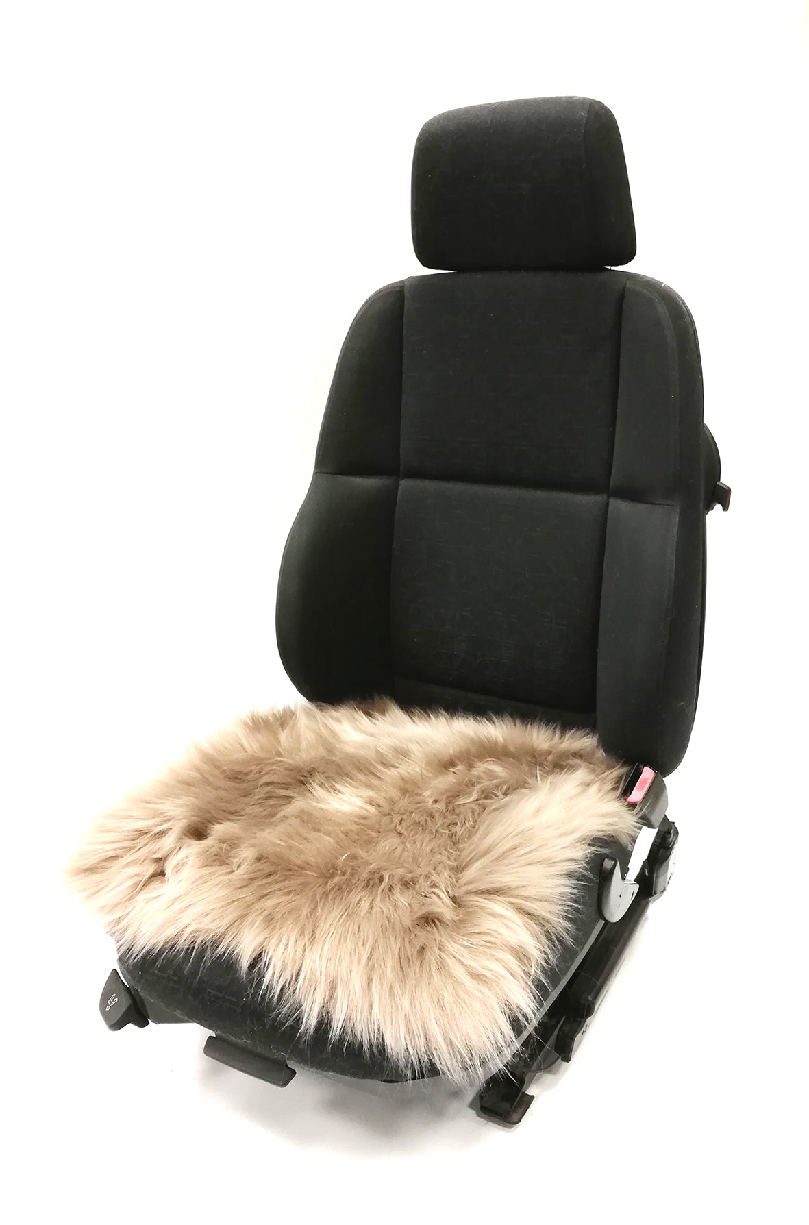 Lammfell-Kissen - Autositz-Kissen - Stuhlkissen - 40 cm - grau, Lammfelle  für Auto, Bett und Wohnzimmer in höchster Qualität