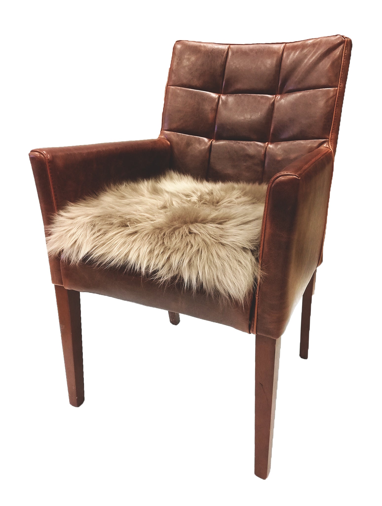 Lammfell-Kissen - Sitzkissen - quadratisch - 40 cm - grau, Lammfelle für  Auto, Bett und Wohnzimmer in höchster Qualität