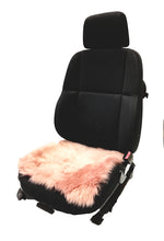 Lammfell-Kissen - Sitzkissen - quadratisch - 40 cm - rosa - Leibersperger Lammfell Shop