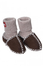 Baby-Schuhe - Schaffell mit Alpaka-Bund - Größen 17-24 - Leibersperger Lammfell Shop