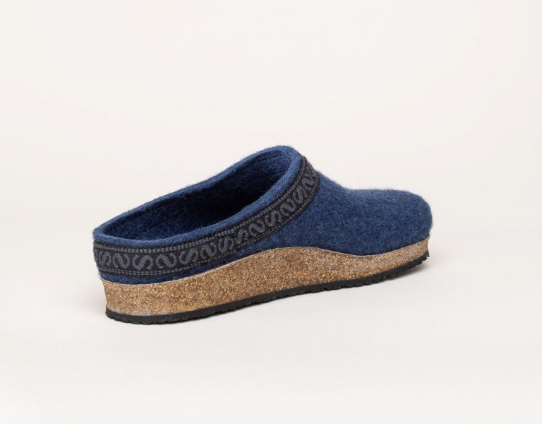 Filzschuhe - Clogs - Hausschuhe - Jeans-Blau - Leibersperger Lammfell